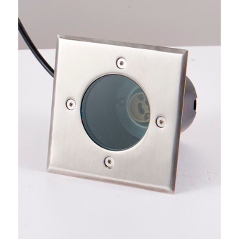 Светильник UG6555 квадратный 220V GU-10 50W IP67 сатин-никель