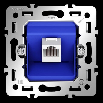 Механизм розетки RJ45 6кат  S70 VOLTUM