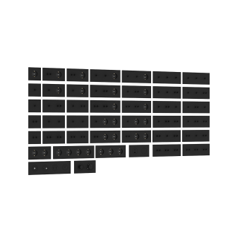 ЛП розетки Schuko с/з (черный)  серия DT, Donel N96 Collect