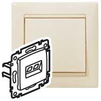 774131 РСП-2 2*RJ-45 кат. 5е UTP сл.кость Valena