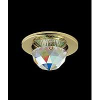 3.20.368 Круг Swarovski прозр., зажим зол 3.20.368 Круг Swarovski прозр., зажим зол