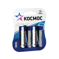 Элемент питания Космос LR20 1.5V Alkaline (2шт/блистер) (батарейка)