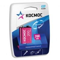 Аккумулятор Космос 6F22 200мАч  9V Ni-MH (1шт/блистер)