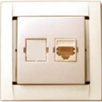 34598-31 Компьютерная розетка п/конн.RJ-45 сл. кость