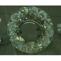 3.249.368/68 Кольцо малое Swarovski прозрачное, осн. зол.