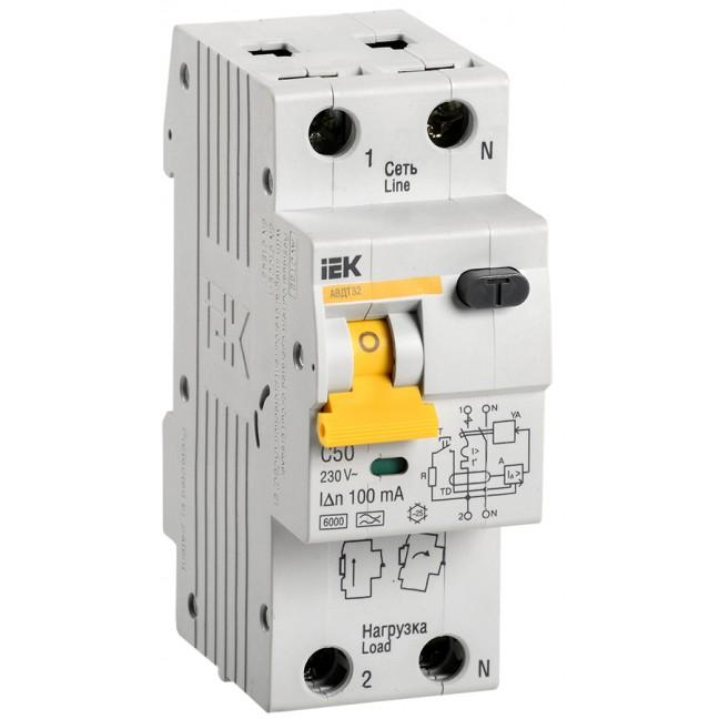 АВДТ 32 С50 100мА Автоматический выключатель дифференциального тока