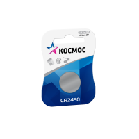 Элемент питания Космос CR2430 3V Li (1шт/блистер) (батарейка) Элемент питания Космос CR2430 3V Li (1шт/блистер) (батарейка)