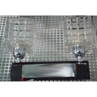 INL-9200W-02 chrome.wengue wood, clear glass  Бра