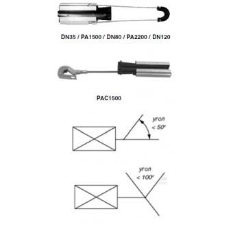 Зажим анкерный DN 80  НИЛЕД