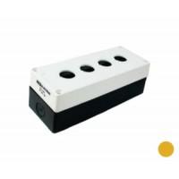 Корпус КП104 для кнопок 4 места желтый TDM