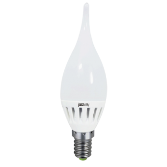 Лампа светодиод.PLED-ECO CA37 свеча на ветру 3,5W(3W) 230V E14 4000К  250lm  Jazzway, лампочка
