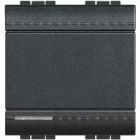 L4001M2N LivingLight Выкл. с винт. клемами, 2 модуля, цвет антрацит L4001M2N LivingLight Выкл. с винт. клемами, 2 модуля, цвет антрацит