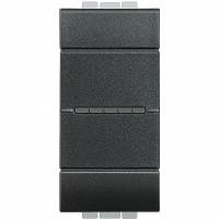 L4051A LivingLight Выкл. Axial с авт. клемами, 1 модуль, цвет антрацит