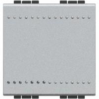 NT4001M2N LivingLight Выкл. с винт. клемами, 2 модуля, цвет алюминий NT4001M2N LivingLight Выкл. с винт. клемами, 2 модуля, цвет алюминий
