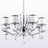 FLAMINGO SP-PL8 BI (WHITE) (CRYSTAL LUX) Люстра