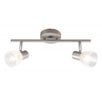 301.35.2 Crackle матовый хром Спот 2*Е14 40W Silver Light