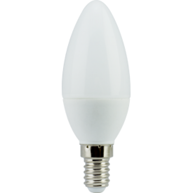 Лампа светодиод.candle LED 6,0W 220V E14 4000К 101*37 свеча(C4LV60ELC), лампочка