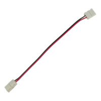Коннектор LED strip каб.  2 разъема 2-х конт. 8мм 15см для одноцв. ленты (3528-60) (SC28C2ESB)