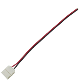 Коннектор LED strip каб.1 разъем 2конт.10мм 15см одноцв.лент. (5050-30,5050-60,3528-120) (SC21C1ESB)