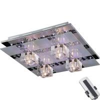 15-445-04C (1506445/4C) Люстра Хром+пульт (G4 4*20W+LED)