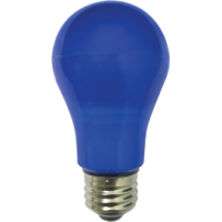 Лампа светодиод.classic А55 LED 8W 220V E27 синяя 108*55 (K7CB80ELY), лампочка