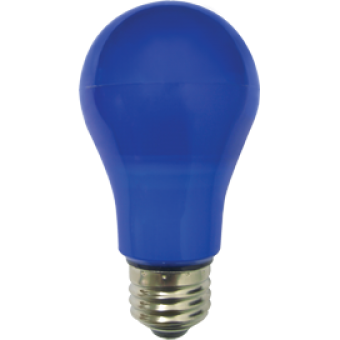 Лампа светодиод.classic А55 LED 8W 220V E27 синяя 108*55 (K7CB80ELY), лампочка