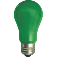 Лампа светодиод.classic А55 LED 8W 220V E27 зеленая 108*55 (K7CG80ELY), лампочка