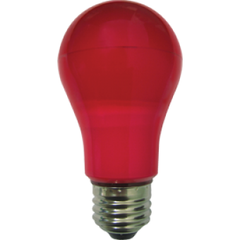 Лампа светодиод.classic А55 LED 8W 220V E27 красная 108*55 (K7CR80ELY), лампочка