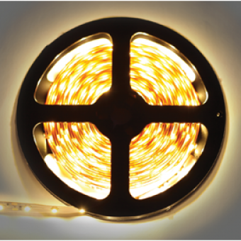 Лента LED.,теп.бел.,4.8Вт/м,12В,Экола(60свд/м,h=8мм) 2800К stripPRO (P2LW05ESB)