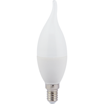 Лампа светодиод.LED 7W 220V E14 4000К 130*37 свеча на ветру(C4YV70ELC,C4SV70ELC), лампочка