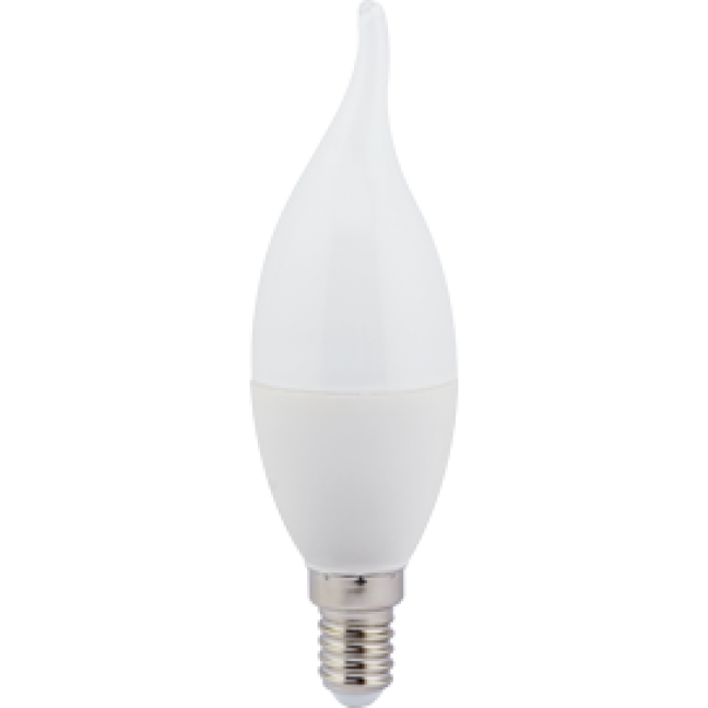 Лампа светодиод.candle LED 7,0W 220V E14 4000К 130*37 свеча на ветру(C4YV70ELC,C4SV70ELC), лампочка