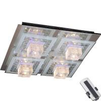 1506248/4C Люстра Хром+пульт (G4 4*20W+LED) 1506248/4C Люстра Хром+пульт (G4 4*20W+LED)