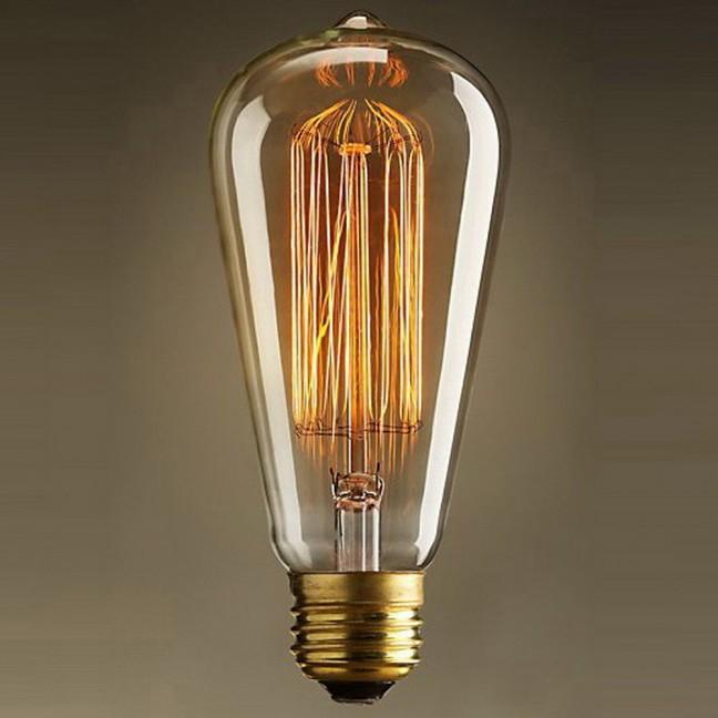 GF-E-764 Лампа декоративная Е27 60вт 14*6 (Ретро), лампочка