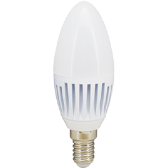 Лампа светодиод. LED 8W 220V E14 4000К 100*37 свеча(C4RV80ELC,C4MV80ELC) Premium, лампочка