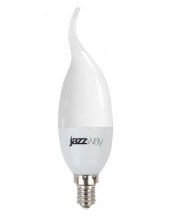 Лампа светодиод.PLED-SP CA37 свеча на ветру 7W 230V E14 3000К(2700К) 530lm  Jazzway, лампочка