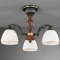 PL8631/3 Bronzo sf.vetro bianco Потолочная Люстра