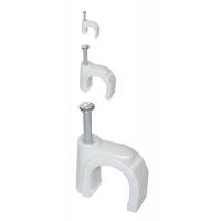 Скоба пласт. d 20 (100шт) кругл. новая ИЭК