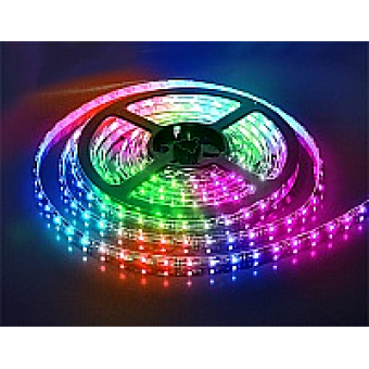 Лента LED.влагозащ.IP65, RGB ,14.4Вт/м,12В,SWG(60свд/м,h=10мм) SMD-5050-60