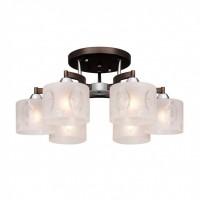 253.59.6 Camelot, цвет венге+хром, потолочная 6*Е27 60W Silver Light