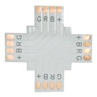 Коннектор LED strip гибкая соед.плата X 4-х конт. 10мм RGB (SC41FXESB)
