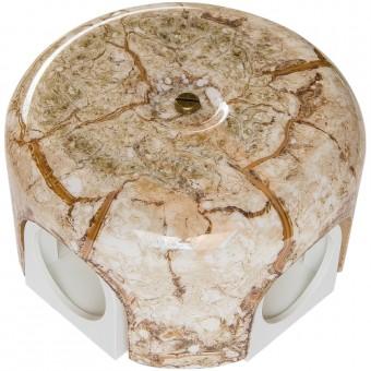 Распределительная коробка 78мм, керамика, цвет мрамор Лизетта B1-521-09 (Бирони)