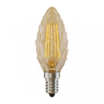 Лампа светодиод.candle LED 4W 220V E14 2800К свеча-шишка(VG10-P3E14cold4W-F), лампочка