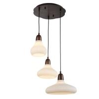 SL712.883.03 Люстра подвесная ST-Luce Темный кофе/Белый E27 3*60W