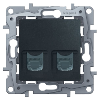 672655 Розетка 2XRJ45 кат.5e UTP АНТ ETIKA 672655 Розетка 2XRJ45 кат.5e UTP АНТ ETIKA