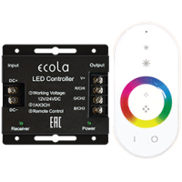 Контроллер LED strip RGB RF бел.сенсор.радиопульт 24A 288W 12V (576W 24V) (RFC24WESB)