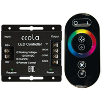 Контроллер LED strip RGB RF черн.сенсор.радиопульт 24A 288W 12V (576W 24V) (RFC24BESB)