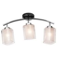 254.59.3 Светильник настенно-потолочный черный жемчуг 3*Е14 60W Silver Light