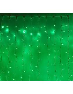 Гирлянда LED Занавес 2*3м, зеленый, 2W LED-760-220V уличная (1080223)