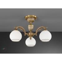 PL8620/3 BR.ARTE VETRO BIANCO Потолочная Люстра
