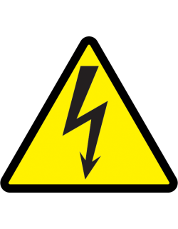 Знак: Осторожно электрическое напряжение 50*50*50 ИЭК